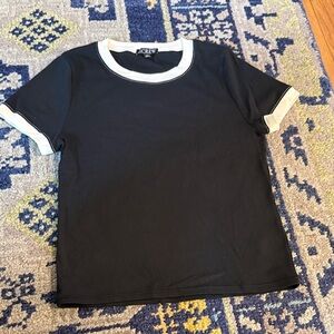 J Crew Shrunken Ringer Tee